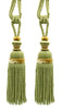 DÉCOPRO Luxurious Bullion Curtain Tassel Tieback - Elegant Drapery Accessory, Large, Tassel Length 12