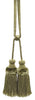 DÉCOPRO Beautiful Plush Curtain and Drapery Double Tassel Tieback, Tassel Length 3