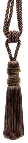DÉCOPRO Beautiful Plush Curtain & Drapery Tassel Tieback, Handcrafted, Tassel Length 9