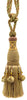 DÉCOPRO Marrakesh Collection Tassel Curtain and Draperys with Beaded Poms Tassel Tieback, Tassel Length 10