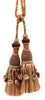 DÉCOPRO Marrakesh Collection Tassel Curtain and Draperys with Beaded Poms Tassel Tieback, Tassel Length 10