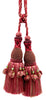 DÉCOPRO Marrakesh Collection Tassel Curtain and Draperys with Beaded Poms Tassel Tieback, Tassel Length 10