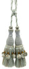 DÉCOPRO Marrakesh Collection Tassel Curtain and Draperys with Beaded Poms Tassel Tieback, Tassel Length 10