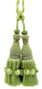 DÉCOPRO Marrakesh Collection Tassel Curtain and Draperys with Beaded Poms Tassel Tieback, Tassel Length 10