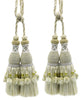 DÉCOPRO Marrakesh Collection Tassel Curtain and Draperys with Beaded Poms Tassel Tieback, Tassel Length 10