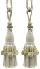 DÉCOPRO Marrakesh Collection Tassel Curtain and Draperys with Beaded Poms Tassel Tieback, Tassel Length 10