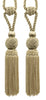 DÉCOPRO Elegant Medium-Sized Chainette Tassel Tieback, Turkish Knot Design - Ideal for Curtains and Draperies, Tassel Length 6