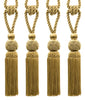 DÉCOPRO Elegant Medium-Sized Chainette Tassel Tieback, Turkish Knot Design - Ideal for Curtains and Draperies, Tassel Length 6