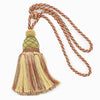 DÉCOPRO Large Beautiful Curtain & Drapery Tassel Tieback with Elegant Net Design, Tassel Length 9 1/2