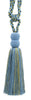 DÉCOPRO Contemporary, Modern Curtain & Drapery Tassel Tieback - Double Ball Design, Tassel Length 9 1/2
