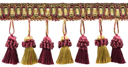 #Color_Burgundy Gold Red Multicolor (Color# 1253)