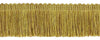 Romanesque Gold, Light Brown, Light Olive Green Duke Collection Brush Fringe Trim / 2