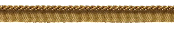 16 Yard Value Pack of 3/16 inch (.5cm) / Basic Trim Lip Cord / Style# 0316S (21976), Color: Gold - C4 (49 Ft / 14.6M)
