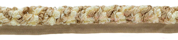 8 Yard Value Pack / Elegant Cord With Lip / 3/8 inch diameter / Style# 0038LPC Color: Ivory, Beige - 3 / 81 Ft / 24.7M