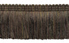 Veranda Collection 3 inch Brush Fringe Trim / Mocha, Chocolate, Brown / Style#: 0300VB / Color: Chocolate - VNT27 / Sold by the Yard