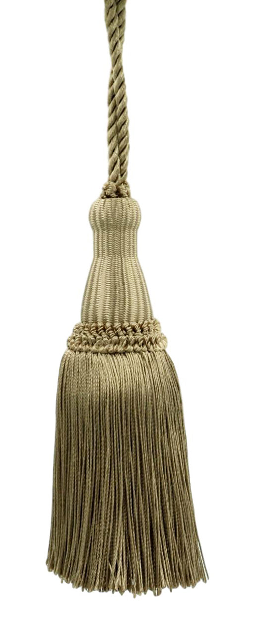 Decorative 5 1/2 Inch Key Tassel, Dark Sand, Style# KTC055 Color: Antique Brass - A8 - DecoPro