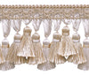 5 Yard Value Pack of Ivory, Sand 3 3/4 inch Imperial II Tassel Fringe Style# TFI2 Color: SEASHELL - 5055 (15 Ft / 4.5 Meters)