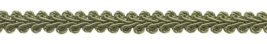 10 Yard Value Pack of 1/2 inch Basic Trim French Gimp Braid, Style# FGS Color: SAGE - L83 GREEN (30 Ft / 9.1 Meters) - DecoPro