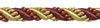 10 Yard Value Pack of Large Burgundy Red, Gold 7/16 inch Imperial II Decorative Cord Without Lip Style# 716I2 Color: BURGUNDY GOLD - 1253 (30 Ft / 9 Meters)