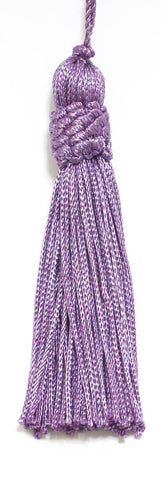 Set of 10 Lilac Color Crown Head Chainette Tassel, 4 Inch Long with 1 Inch Loop, Basic Trim Collection Style# CT04 Color: Lilac - D7