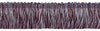 Brown, Light Blue Baroque Collection Brush Fringe1 3/4 inch Long Style# 0175BB Color: MOCHA ICE - 24B (Sold by The Yard)