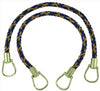 Pair of Elegant Ultramarine Blue, Tan Curtain & Drapery Rope Tiebacks, 18 inch Long, Approx. 1/2 inch Thick, Style# BRTBM Color# NAVY TAUPE - 5817
