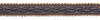 NAVY BLUE TAUPE Baroque Collection Gimp Braid 7/8 inch Style# 0078BG Color: NAVY TAUPE - 5817 (Sold by The Yard)