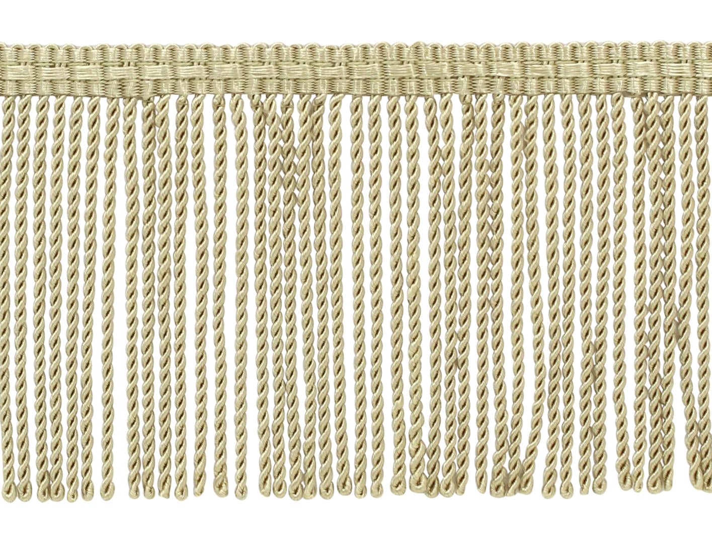 3 Inch long Sandstone Light Beige Thin Bullion Fringe Trim / Style# BFTC3 Color: C12 (A10) / Sold by the Yard - DecoPro