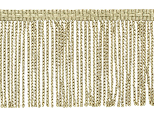 3 Inch long Sandstone Light Beige Thin Bullion Fringe Trim / Style# BFTC3 Color: C12 (A10) / Sold by the Yard - DecoPro