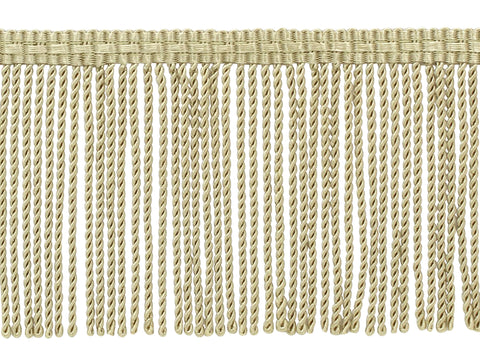 3 Inch long Sandstone Light Beige Thin Bullion Fringe Trim / Style# BFTC3 Color: C12 (A10) / Sold by the Yard