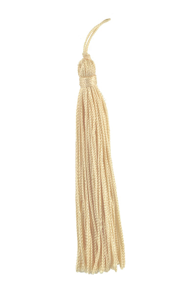 Set of 10 IVORY Chainette Tassel, 4 Inch Long with 1 Inch Loop, Basic Trim Collection Style# RT04 Color: NATURAL - A2
