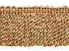 3 Inch Long Clay, Alpine Green, Maize, Cajun Spice, Blush, Chinese Red, Beachwood Bullion Fringe Trim / Style BFDK3 (11829) / Color: Chrysanthemums - N39 / Sold By the Yard