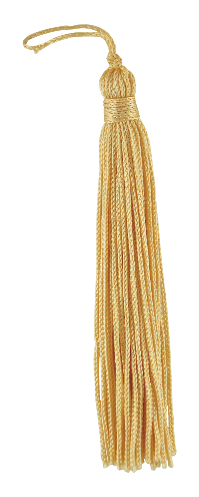 Set of 10 Light Gold Chainette Tassel, 4 Inch Long with 1 Inch Loop, Basic Trim Collection Style# RT04 Color:LIGHT GOLD - B7 - DecoPro