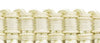 6 inch Long, Premium Quality, Ivory / Ecru Bullion Fringe Trim with Decorative Gimp Design, Basic Trim Collection, Style# BFS6-WVN (7837) Color: A2, Sold By the Yard