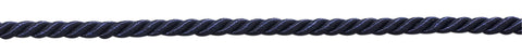 16 Yard Value Pack of Small 3/16 inch Basic Trim Decorative Rope (Dark Navy), Style# 0316NL Color: DARK Dark Navy Blue - J3 (50 Feet / 15M)