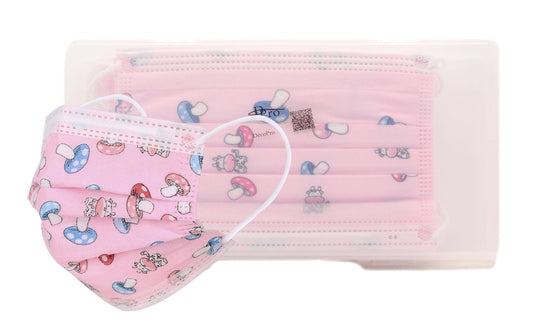 100 Pack of Children Size Disposable Mask €“ Pink - DecoPro