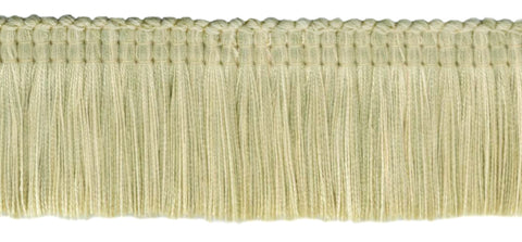 5 Yard Value Pack / Empress Collection Luxuriant 2 inch Brush Fringe Trim / Oatmeal, Pebble, Kasha / Style#: 0200EMPB, Color: Frost - W119 (15 ft / 4.6M)
