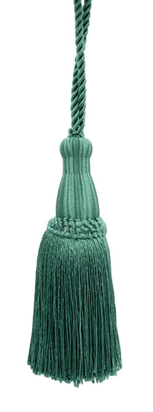 Decorative 5 1/2 Inch Key Tassel, Teal Blue, Style# KTC055 Color: Light Peacock Blue - 9620