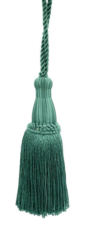 Decorative 5 1/2 Inch Key Tassel, Teal Blue, Style# KTC055 Color: Light Peacock Blue - 9620
