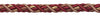 Large Burgundy Taupe Baroque Collection 7/16 inch Decorative Cord Without Lip Style# 716BNL Color: CRANBERRY HARVEST – 8612 (Sold by The Yard)