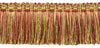 18 Yard Package of Veranda Collection 3 inch Brush Fringe Trim / Camel Gold, Beachwood Gold, Dark Rust / Style#: 0300VB / Color: Golden Harvest - VNT31 (54 ft/16.5 M)