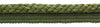 Package of 18 Yards / Elaborate 3/8 inch Doric Khaki, Branch, Loden Green Veranda Collection Trim Cord With Sewing Lip / Style# 0038V / Color: Camouflage - VNT16 (54 Ft / 16.5 M)