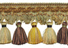 5 Yard Value Pack of BROWN GOLD 4 inch Baroque Tassel Fringe Style# TFB1 Color: GOLDEN CHESTNUT - 5207 (15 Ft / 4.5M)