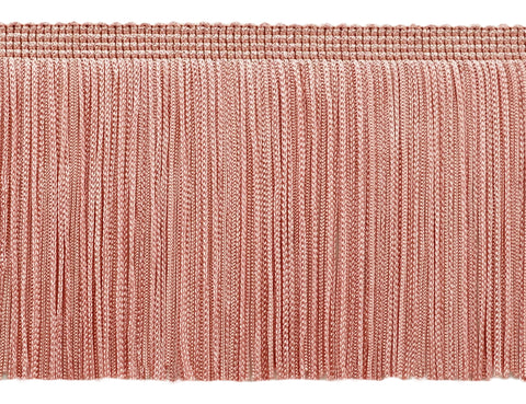 4 Inch Chainette Fringe Trim, Style# CF04 Color: Light Rose Pink - 07, Sold By the Yard
