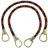 Pair of Elegant Burgundy Taupe Curtain & Drapery Rope Tiebacks, 18 inch Long, Approx. 1/2 inch Thick, Style# BRTBM Color# CRANBERRY HARVEST - 8612