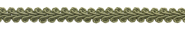 1/2 inch Basic Trim French Gimp Braid, Style# FGS Color: SAGE - L83 GREEN , Sold By the Yard