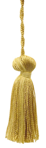 Petite Key Tassel / 3 inches long Tassel with 1 inch loop / Style# BT3 (11309) Color: Antique Gold - C4