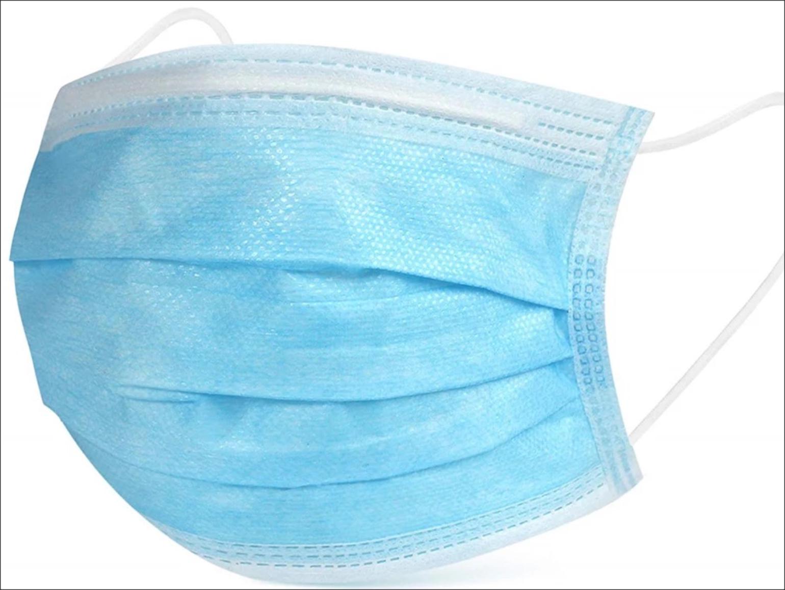100 pieces Disposable Surgical Face Masks, Mouth and Nose Safety Protection - DecoPro
