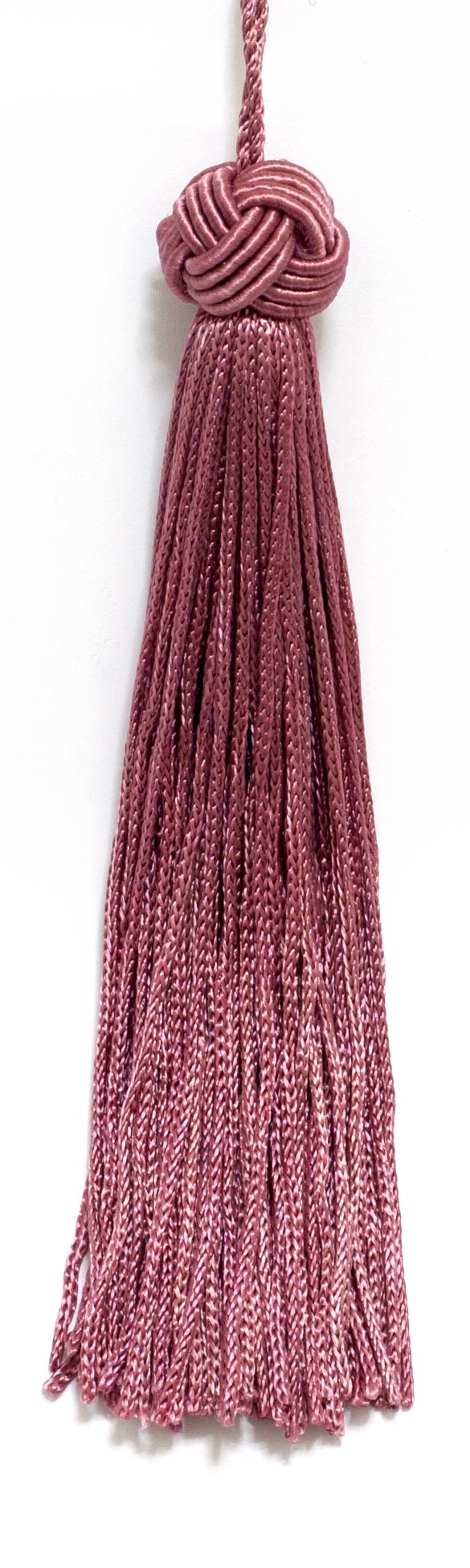 Set of 10 Dusty Rose Head Chainette Tassel, 5.5 Inch Long with 2 Inch Loop, Basic Trim Collection Style# BH055 Color: Dusty Rose - K13 - DecoPro