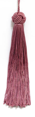 Set of 10 Dusty Rose Head Chainette Tassel, 5.5 Inch Long with 2 Inch Loop, Basic Trim Collection Style# BH055 Color: Dusty Rose - K13